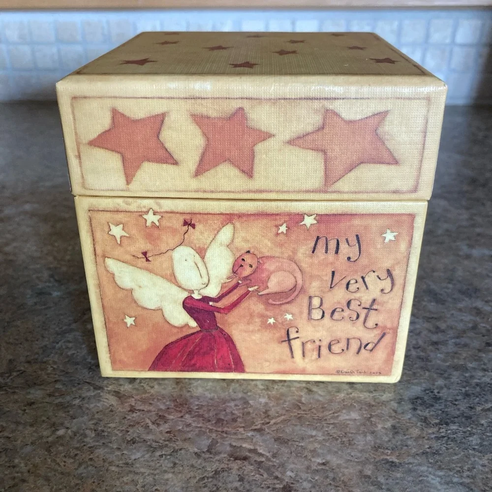 Lang Bob's Boxes Angel Wings with cat and star design